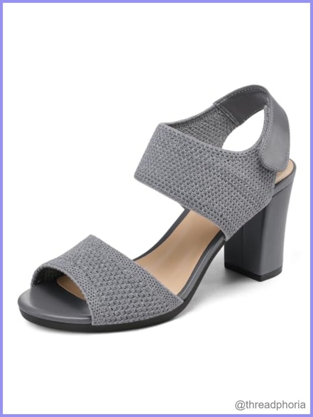 Women's Chunky Block High Heels Slingback Open Toe Heeled Sandals